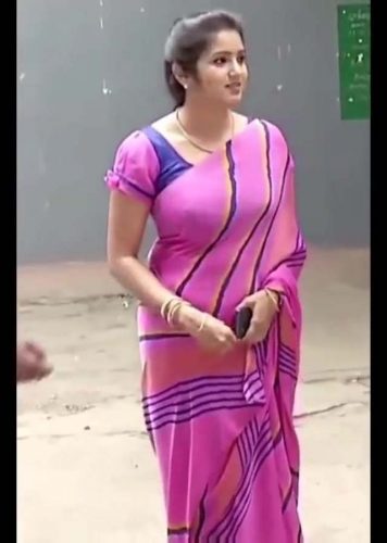 Tamil Serial Actress Srithika huge boobs and ass hot xxx saree